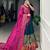 Green Kalamkari Print Tussar Silk blend  Lehenga Choli with Foil Work & Gotta Patti Dupatta