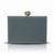 Grey pearl rexine box clutch