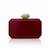 Ruby red rexine crystal clutch