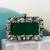 Emerald green rexine clutch