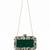 Emerald green rexine clutch