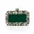 Emerald green rexine clutch