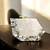 Ivory pearl rexine box clutch