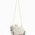 Ivory pearl rexine box clutch