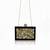 Jet black pearl rexine box clutch