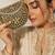 Metallic gold beaded mosaic clutch