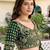 Charming Green Thread Work Silk blend Mehendi Wear Lehenga Choli With Dupatta