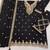 Black heavy chinon embroidered palazzo suit with dupatta