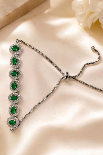 American diamond adjustable bracelet