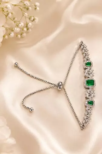 American diamond adjustable bracelet