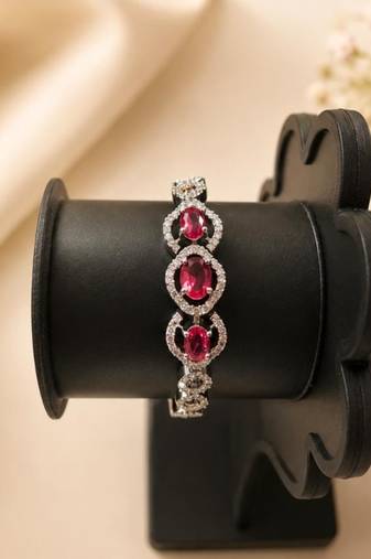 American diamond adjustable bracelet