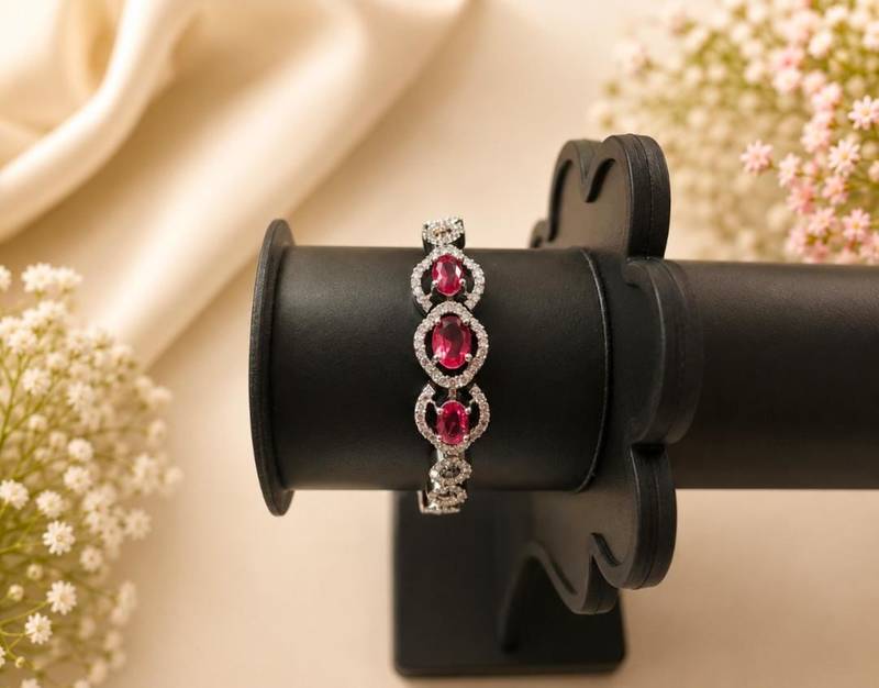 American diamond adjustable bracelet
