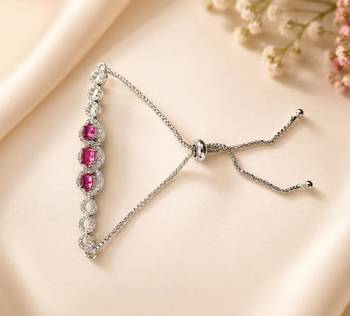 American diamond adjustable bracelet 2
