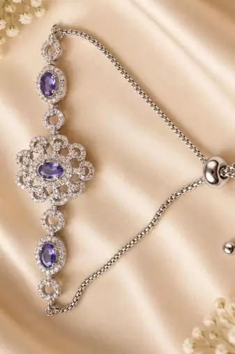 American diamond adjustable bracelet