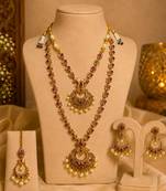 Bhagya lakshmi temple necklace set