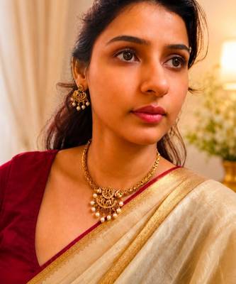 Aradhya temple jewellery necklace 2