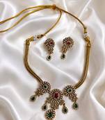 Triveni temple jewellery necklace set