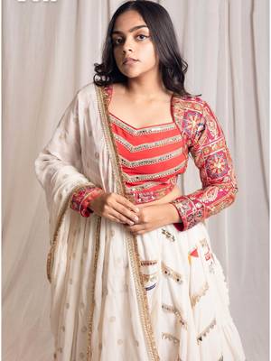 Vintage vibe top red full sleeves 1
