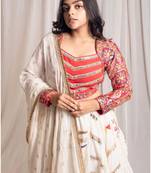 Vintage vibe top red full sleeves