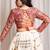 Vintage vibe top red full sleeves