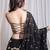 Vintage vibe spaghetti top noodle strap black