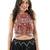 Vintage vibe halter neck top pink