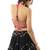 Vintage vibe halter neck top pink