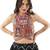 Vintage vibe halter neck top pink