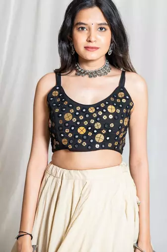 Tamba mirror sp top - black