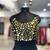 Tamba golden mirror sp top - black
