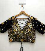 Tamba golden mirror el top - black