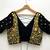 Tamba golden mirror el top - black