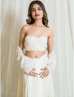 Sunehri lakhnavi corset top 1
