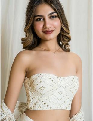 Sunehri lakhnavi corset top 2