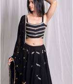 Spegatti top zigzag black