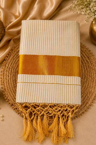 Kerala cotton tissue saree with unstiched blouse