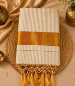 Kerala cotton tissue saree with unstiched blouse