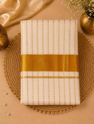 Kerala cotton tissue saree with unstiched blouse 1