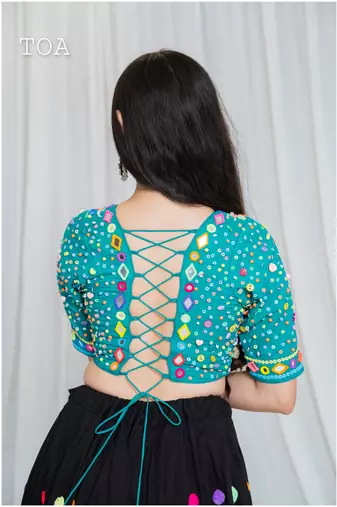 Shades of mirror - long multi top - rama