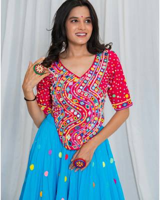 Shades of mirror - long multi top - pink 1