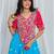 Shades of mirror - long multi top - pink
