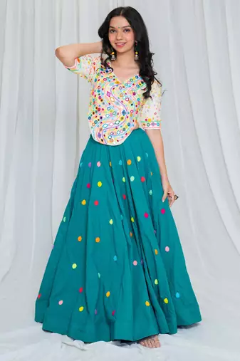 Shades of mirror - long multi top - off white