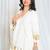 Shades of lampi - traditional angarkha lampi top - off white