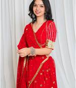 Shades of lampi - sequins sitara el lampi top - red