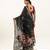 Black soft muga cotton zari woven saree with blouse