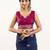 Navy blue soft muga cotton zari woven saree with blouse