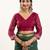 Bottle green soft muga cotton zari woven saree with blouse