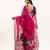 Pink soft muga cotton zari woven saree with blouse