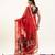 Red soft muga cotton zari woven saree with blouse