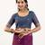 Wine soft muga cotton zari woven saree with blouse